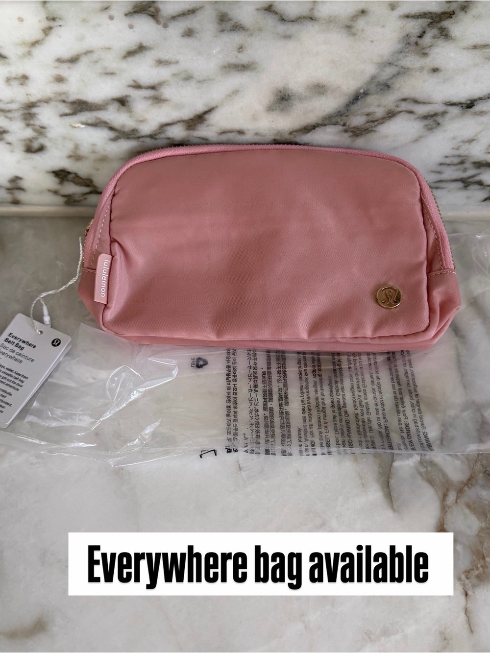 lululemon athletica Pink Zip Cosmetic Pouch
